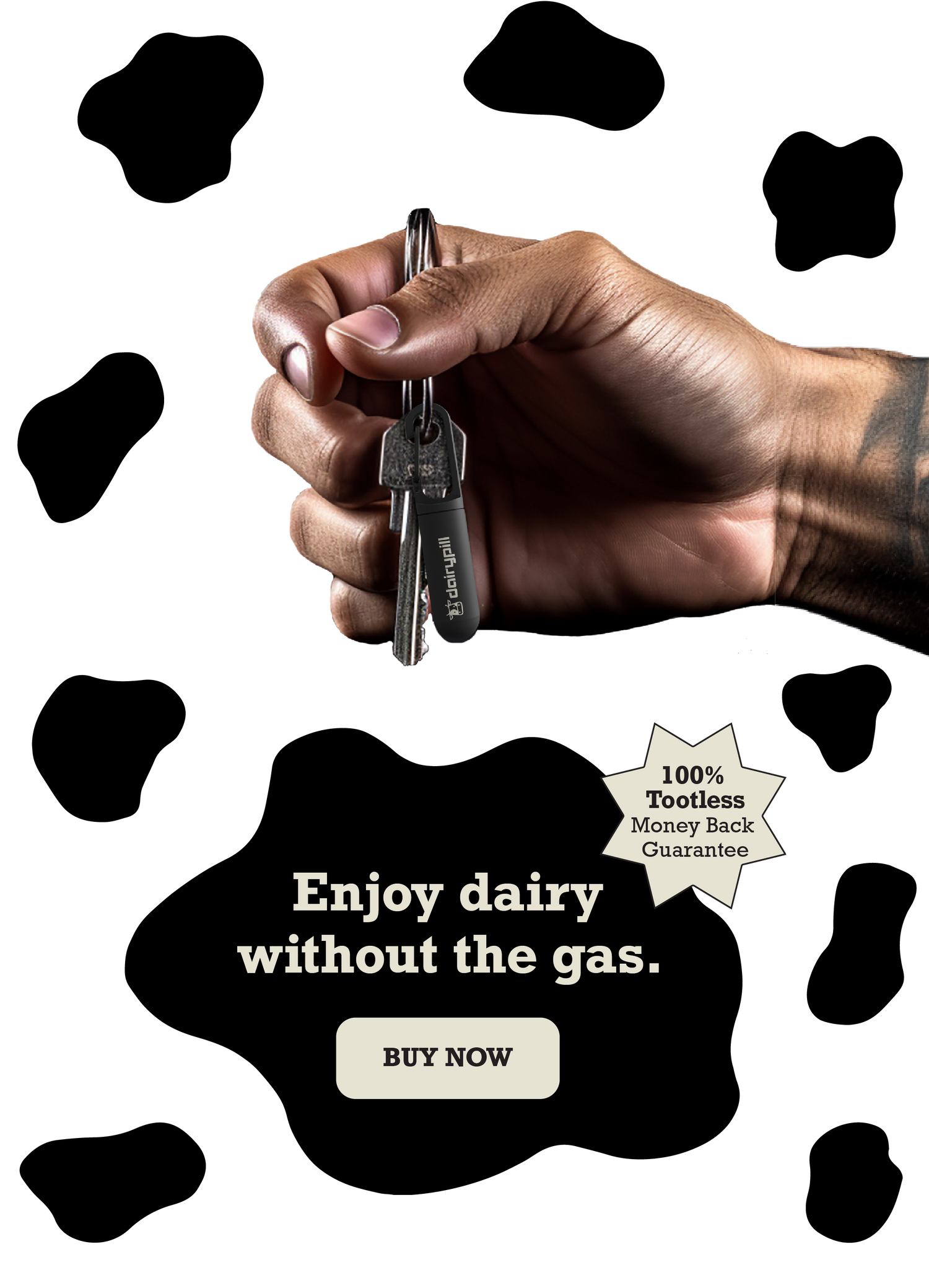 DairyPill Lactose Intolerance Pills Stop getting gassy from dairy.