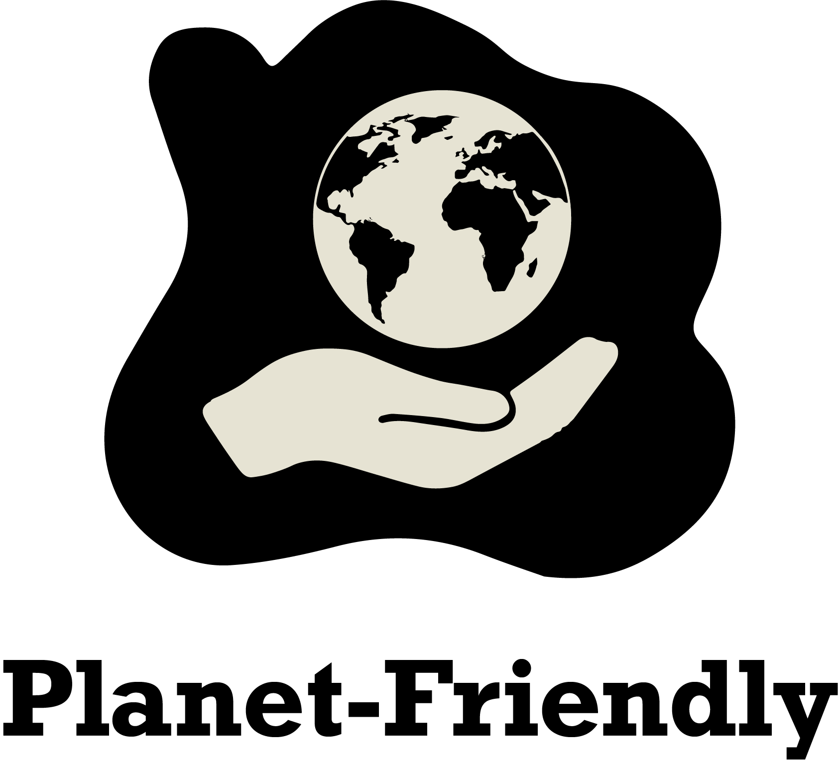 Hand holding the earth
