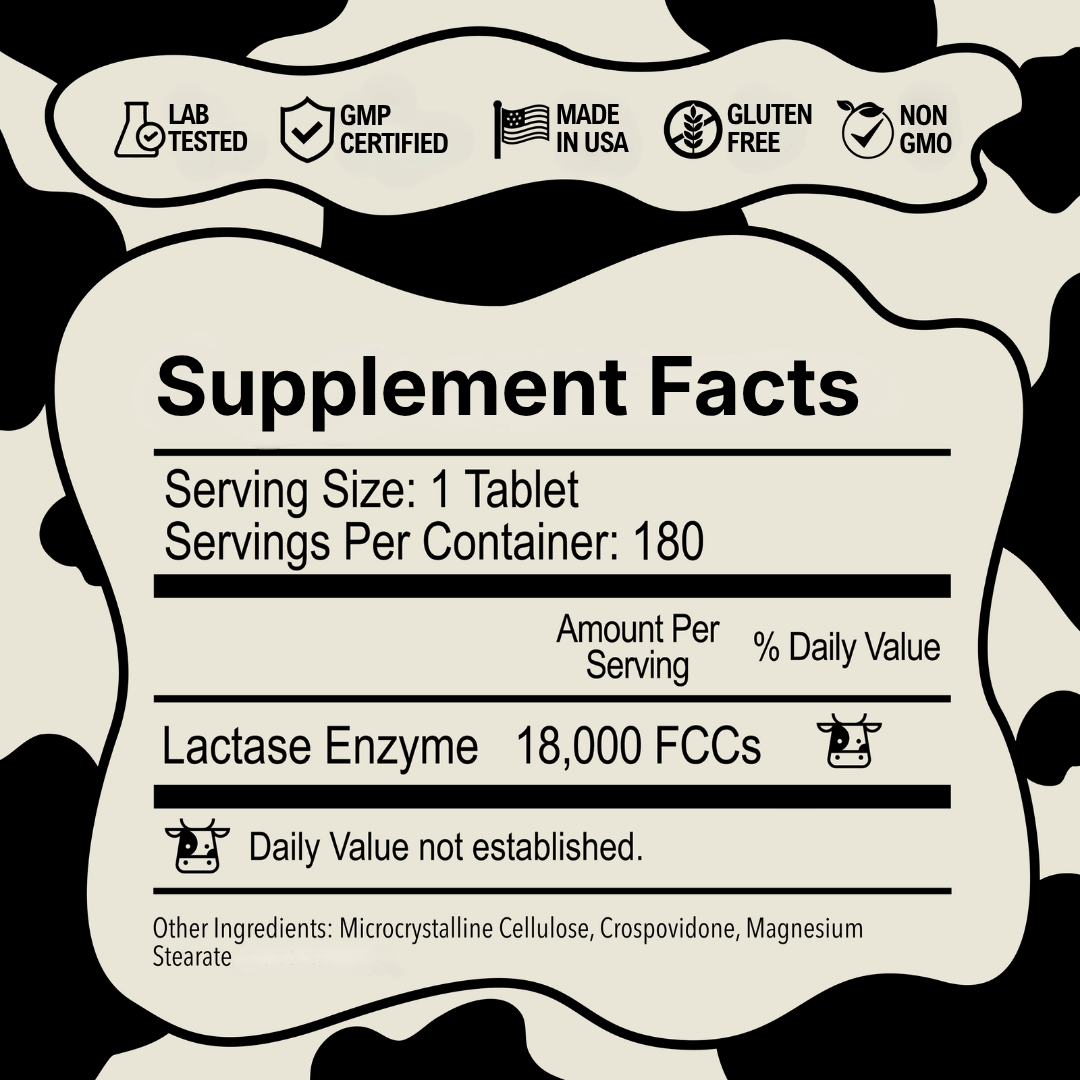 DairyPill Supplement Facts