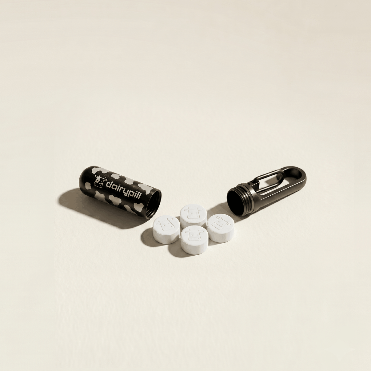DairyPill key pod mini cow print
